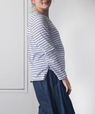 レミトップ・Ｂ　さらっとした綿天竺の定番ボーダーカットソー