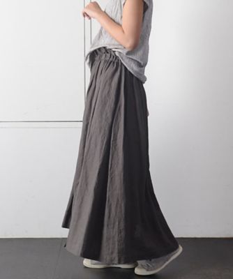 クロームスカート　ロングシーズン活躍するリネンスカート