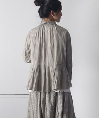 シャドーブラウス　涼感で肌触りが良いデザインブラウス