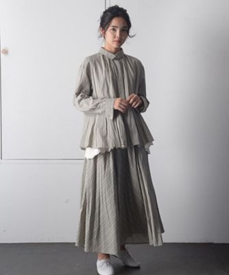 シャドーブラウス　涼感で肌触りが良いデザインブラウス