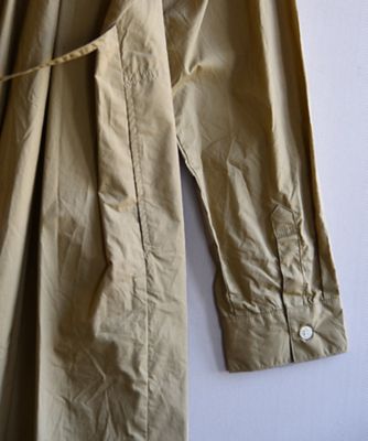 フロンドレス　タイプライター×レースのマニッシュだけど女性らしいシャツドレス