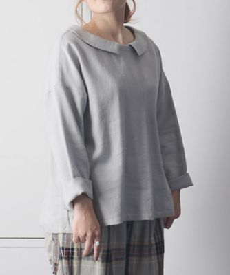 ビザントップ・Ｂ　東炊き染めの丸襟プルオーバー