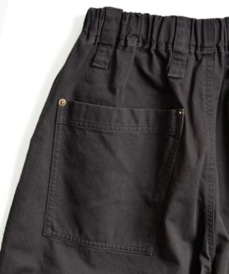 パグパンツ　アーミークロスのフロントダーツ入りパンツ