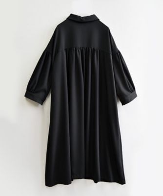 セトナロング　大人パフスリーブのシャツ風ドレス