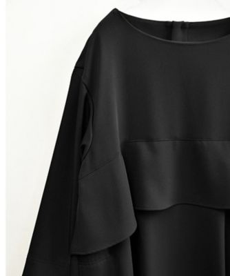 ジゼルドレス　バスト下フリルのすっきりＡラインドレス
