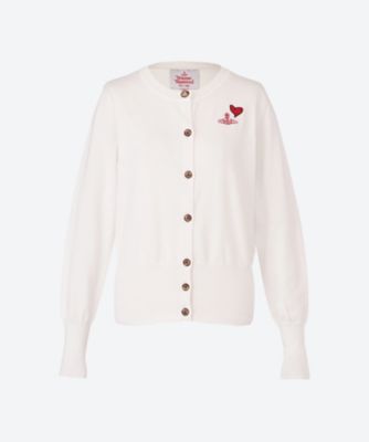 ＜Vivienne Westwood RED LABEL＞Ｈｅａｒｔ＆Ｏｒｂ　Ｃｒｅｗ　Ｎｅｃｋ　Ｃａｒｄｉｇａｎ　１６―８２―１６１００１