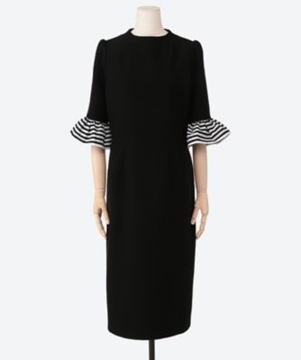 BORDERS at BALCONY (Women)/ボーダーズアットバルコニー 別注ＲＵＦＦＬＥＤ　ＳＬＥＥＶＥＳ　Ｄｒｅｓｓ