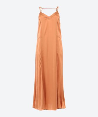 ＜CASA FLINE (Women)＞アセテートサテンキャミドレス