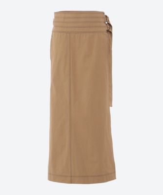 ＜CASA FLINE (Women)＞サイドベルトコットンラップスカート