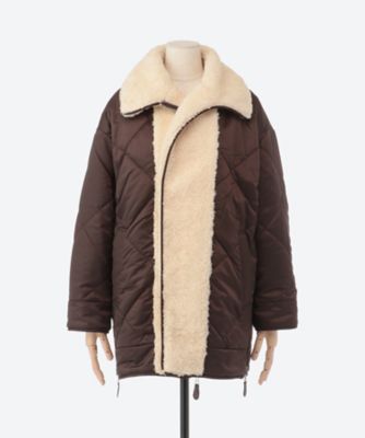 ステンカラーボアリバーシブルJKコート | CASA FLINE (Women