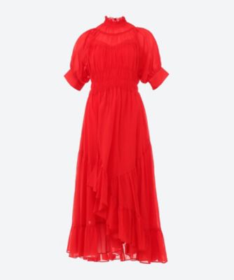 ＜CASA FLINE (Women)＞ハイネックイレヘムドレス