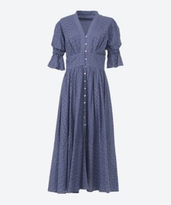 ＜CASA FLINE (Women)＞エンブロイダリ―コットンドレス