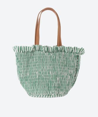 ＜LUDLOW (Women)＞Ｓｈｉｒｒｉｎｇ　　ｓｔｒｉｐｅ　ｔｏｔｅ　Ｓサイズ