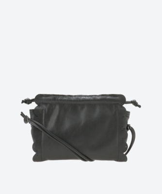 Scallaped leather shoulder | LUDLOW (Women