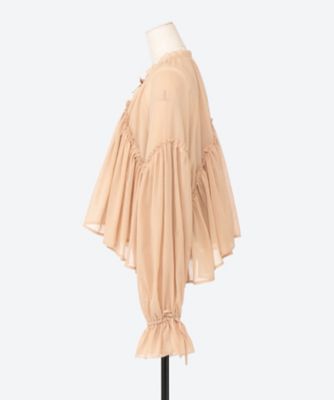 casa fline コットンブラウス インナー付き CASA FLINE - COTTON BLOUSE / コットン ブラウス (ホワイト
