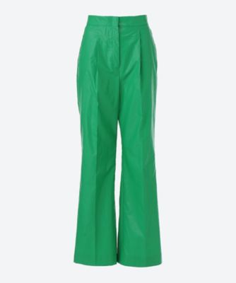 ＜CASA FLINE (Women)＞レザーライクスリットパンツ