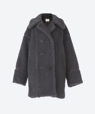 22AW【CASA FLINE】ステンカラーボアミドルジャケット