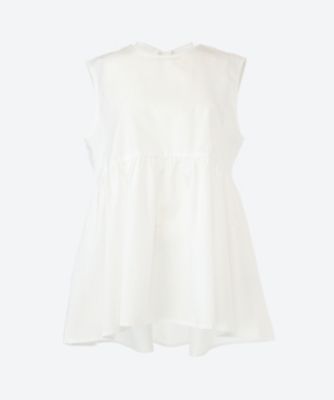 ＜BLANC. (Women)＞ノースリ３ＢＡＣＫ　ｒｉｂｂｏｎ　ｔｏｐｓ