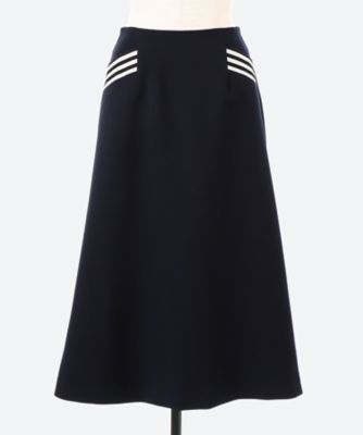 スカートBorder Pocket Twill Skirt - ひざ丈スカート