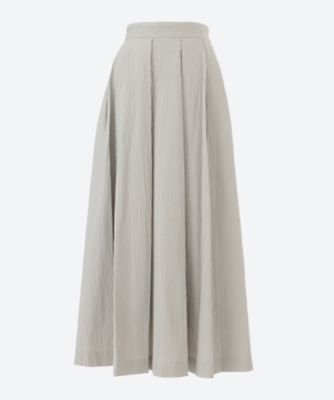 ＜BLANC. (Women)＞Ｒｉｐｐｌｅ　Ｌｏｎｇ　Ｓｋｉｒｔ