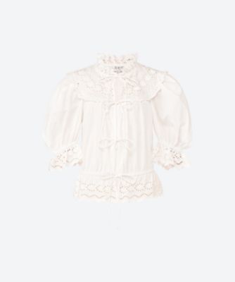 ＜Sea New York(Women)＞ＧＥＯＲＧＩＮＡ　ＥＹＥＬＥＴ　Ｌ／ＳＬＶ　ＦＲＯＮＴ　ＴＩＥ　ＴＯＰ