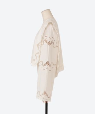 ANITA EYELET LONG SLV TOP | Sea New York 