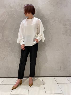 ＜BLANC. (Women)＞フリルケープブラウス