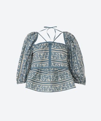 ＜Sea New York(Women)＞Ａｒｌｏ　Ｐｒｉｎｔ　Ｐｕｆｆ　Ｓｌｖ　Ｔｏｐ
