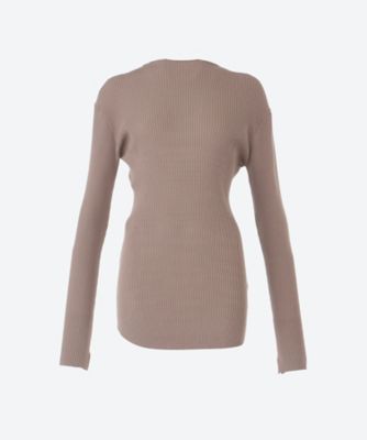 ＜FORFORMO (Women)＞Ｈｉｇｈ　Ｓｔｒｅｔｃｈ　Ｌｉｂ　Ｋｎｉｔ　Ｔｏｐ