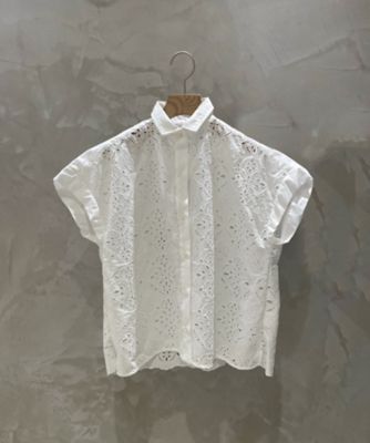 ノースリーブレースブラウス　別注
