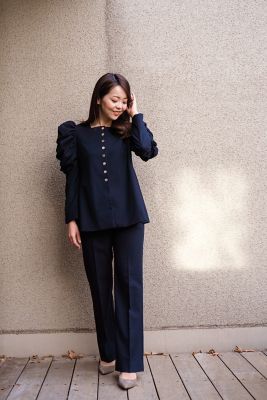 tresor by Lana ジャケット ストレートパンツ | TRESOR by lana (Women)/トレゾールバイラナ