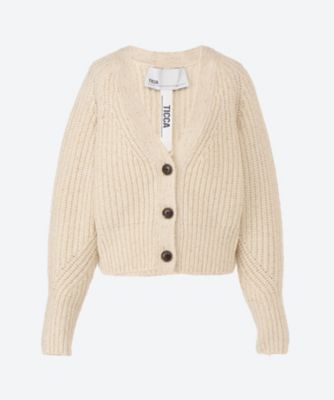 ＜TICCA (Women)＞ラメＶネックカーディガン