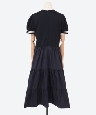 別注／BORDER TIERED DRESS | BORDERS at