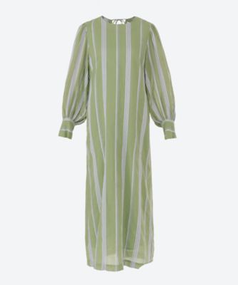 ＜NE QUITTEZ PAS (Women)＞Ｃ．ＶＯＩＬＥ　ＳＴＲＩＰＥ　ＢＡＣＫ　ＴＷＩＳＴＥＤ　ＤＲＥＳＳ