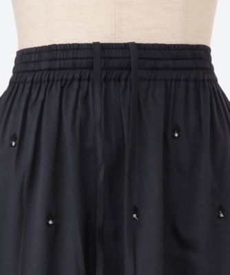 POLY DUPION EMB TIERED SKIRT | NE QUITTEZ