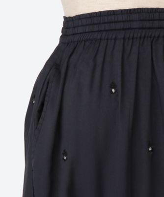 POLY DUPION EMB TIERED SKIRT | NE QUITTEZ