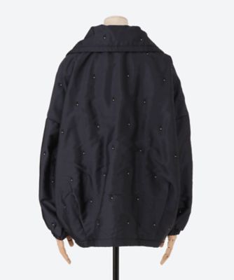 ヌキテパ　Poly Dupion Embroidery Quilted Coat ヌキテパ Poly Dupion Embroidery Quilted Coat