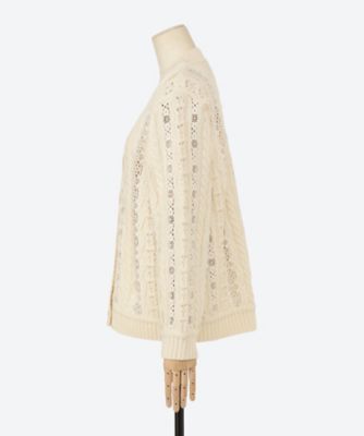 SEA NEWYORK ニット LENI FISHERMAN CABLE S／SLV COMBO