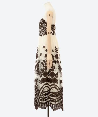 JOELLE APPLIQUE SLVLESS DRESS