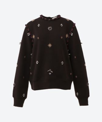 ＜Sea New York(Women)＞ＭＡＪＡ　ＥＭＢＲＯＩＤＥＲＹ　Ｌ／ＳＬＶ　ＳＷＥＡＴＳＨＩＲＴ