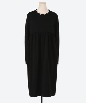 最終値下げです！hue day to evening ワンピース SCALLOP CUTSEW DRESS | hue DAY TO EVENING