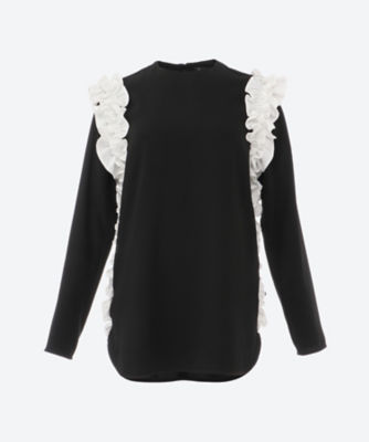 ＜hue＞ＳＩＤＥ　ＦＲＩＬＬ　ＬＯＮＧ　ＳＬＥＥＶＥ　ＢＬＯＵＳＥ