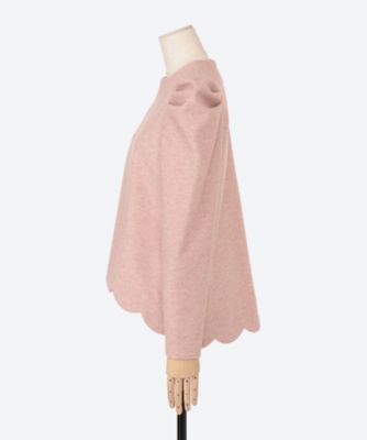 SCALLOP PUFF LONGSLEEVE BLOUSE | hue  