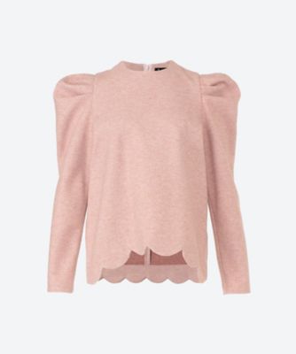 ＜hue DAY TO EVENING (Women)＞ＳＣＡＬＬＯＰ　ＰＵＦＦ　ＬＯＮＧＳＬＥＥＶＥ　ＢＬＯＵＳＥ