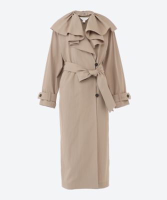 ＜FORFORMO (Women)＞Ｒｕｆｆｌｅ　Ｃｏｌｌａｒ　Ｃｏａｔ
