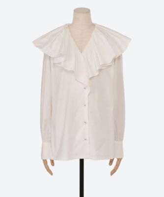 FORFORMO (Women)/フォルフォルモ Ｒｕｆｆｌｅ　Ｃｏｌｌａｒ　Ｂｌｏｕｓｅ