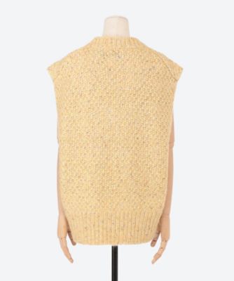 nae ツイードベスト セール】 【洗える】ツイードニット ベスト （ベスト）｜ANY SIS