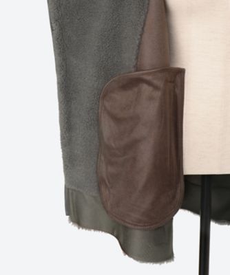 WOOL POLYESTER BOA VEST | venit (Women