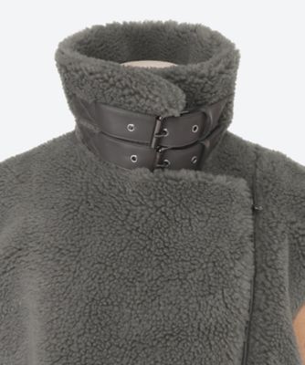 WOOL POLYESTER BOA VEST | venit (Women