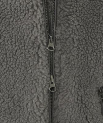 WOOL POLYESTER BOA VEST | venit (Women
